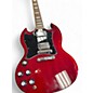Used Epiphone SG Standard Left Handed Cherry Electric Guitar thumbnail