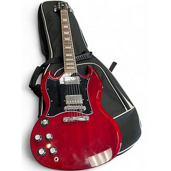 Used Epiphone SG Standard Left Handed Cherry Electric Guitar