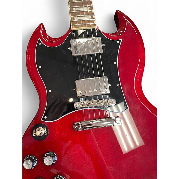 Used Epiphone SG Standard Left Handed Cherry Electric Guitar