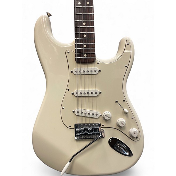 Used Fender Player Stratocaster Olympic White Solid Body Electric Guitar