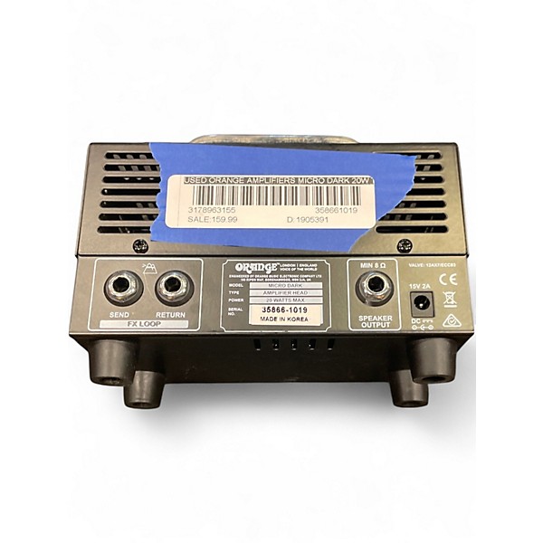 Used Orange Amplifiers Micro Dark 20W Tube Guitar Amp Head