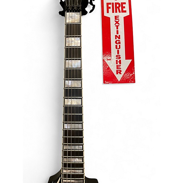 Used Wylde Audio Viking V Black with Silver Pinstripes Solid Body Electric Guitar