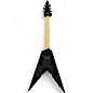 Used Wylde Audio Viking V Black with Silver Pinstripes Solid Body Electric Guitar