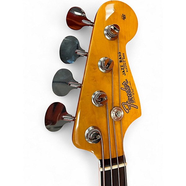 Used Fender AMERICAN VINTAGE 1966 JAZZ 3 Tone Sunburst Electric Bass Guitar