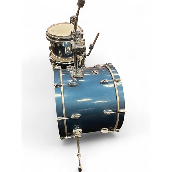 Used Premier 4 Piece CABRIA DRUM SET Blue Drum Kit