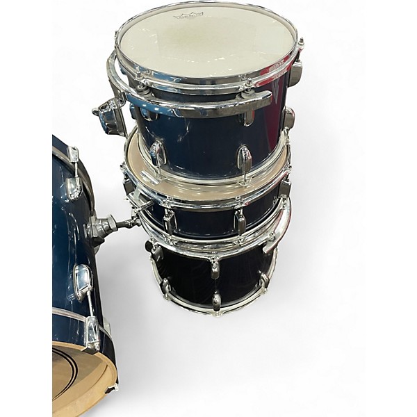 Used Premier 4 Piece CABRIA DRUM SET Blue Drum Kit