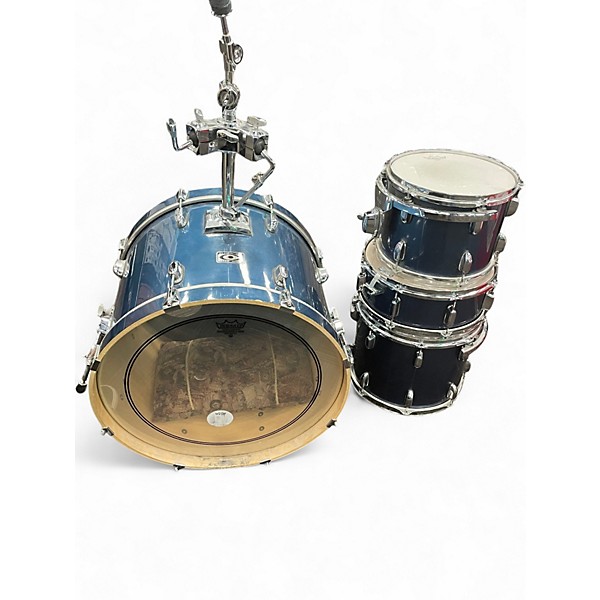 Used Premier 4 Piece CABRIA DRUM SET Blue Drum Kit