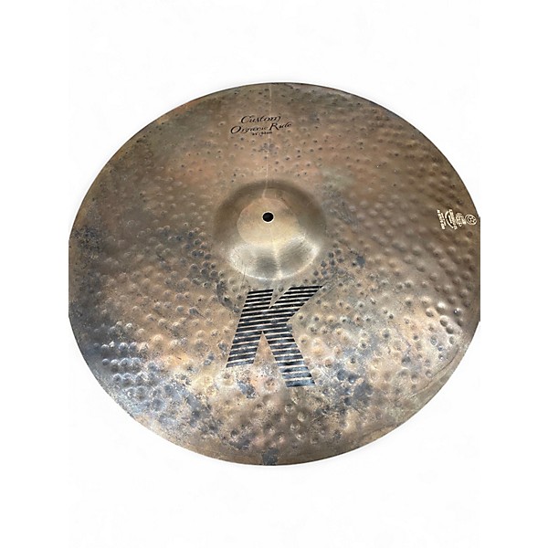 Used Zildjian 21in K custom organic ride Cymbal