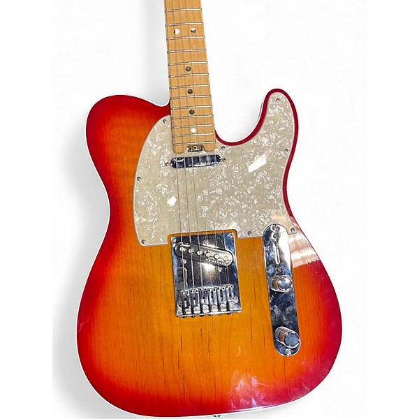 Used Fender American Elite Telecaster Cherry Sunburst Solid Body Electric Guitar