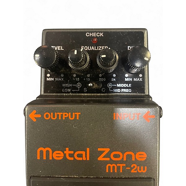 Used BOSS MT2W Metal Zone Waza Craft Effect Pedal