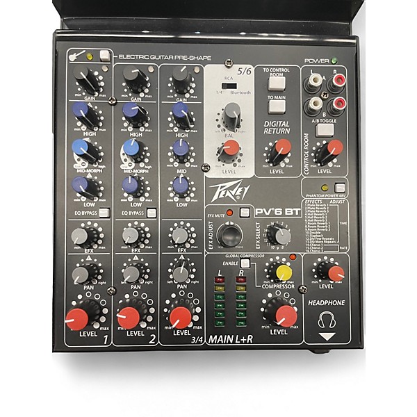 Used Peavey PV-6BT Unpowered Mixer