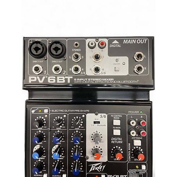Used Peavey PV-6BT Unpowered Mixer