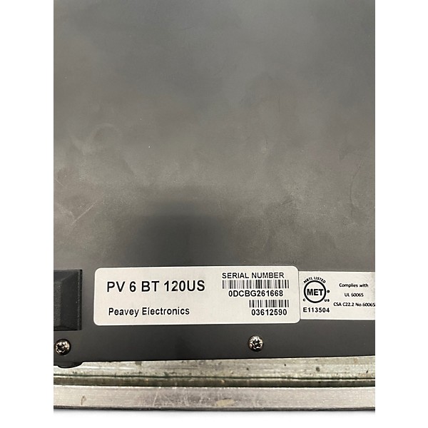 Used Peavey PV-6BT Unpowered Mixer