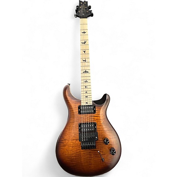 Used PRS DUSTIE WARING CE24 FLOYD BURNT AMBER Solid Body Electric Guitar