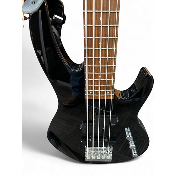 Used ESP LTD B55 5 String Black Electric Bass Guitar