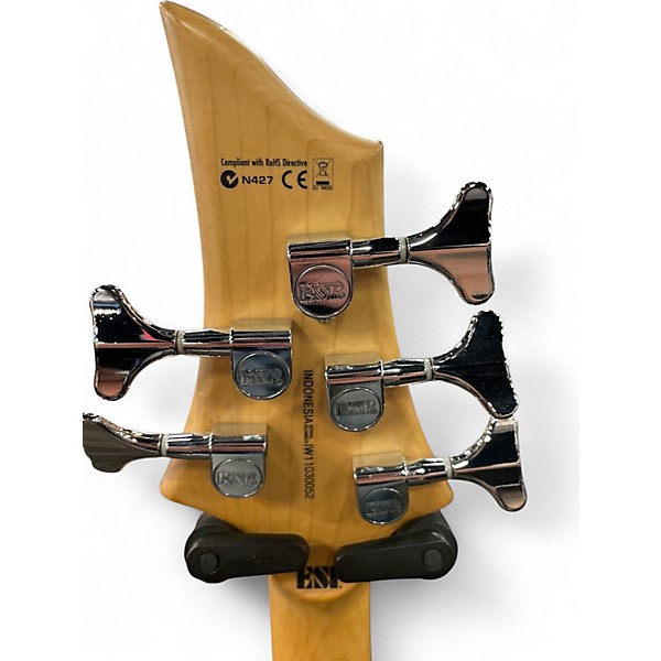 Used ESP LTD B55 5 String Black Electric Bass Guitar