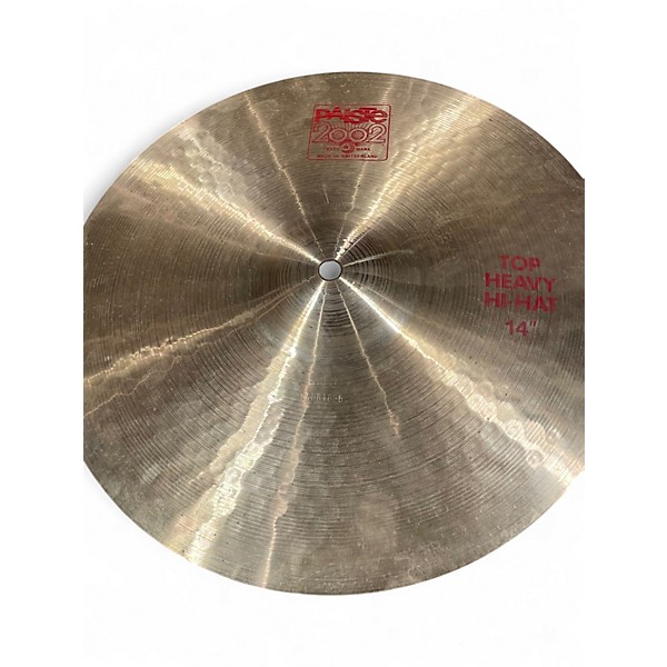 Used Paiste 14in 2002 Medium Hi Hat Pair Cymbal