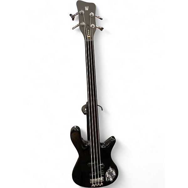 Used Warwick  Streamer LX 4 String Fretless Black Electric Bass Guitar
