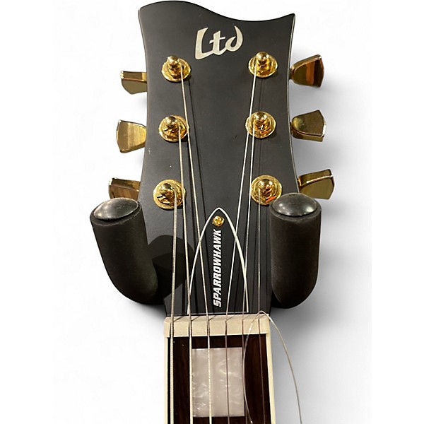 Used ESP ltd sparrowhawk ltd edition Satin Green Solid Body Electric Guitar