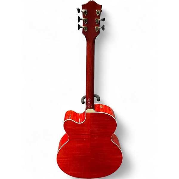 Used Gretsch Guitars G5022CE Rancher Jumbo Trans Orange Acoustic Electric Guitar