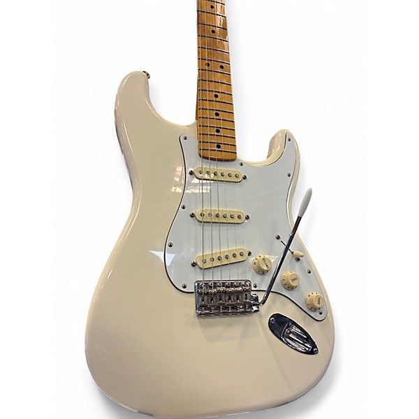 Used Fender Jimi Hendrix Stratocaster Olympic White Solid Body Electric Guitar