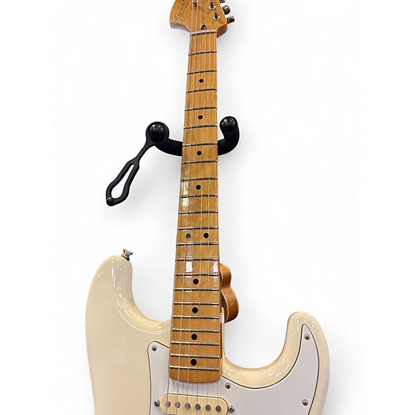 Used Fender Jimi Hendrix Stratocaster Olympic White Solid Body Electric Guitar