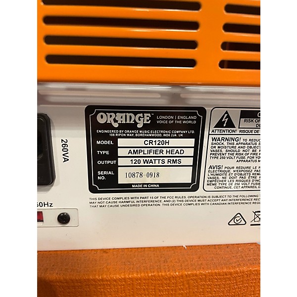 Used Orange Amplifiers CR120C Crush Pro 120W 2x12 Guitar Combo Amp