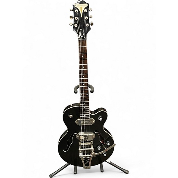 Used 2006 Epiphone Wildkat Royale Black Pearl Hollow Body Electric Guitar