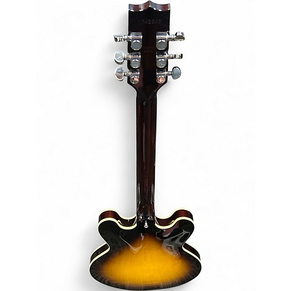 Used Heritage 535 2 Color Sunburst Hollow Body Electric Guitar