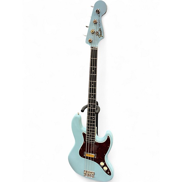 Used Fender GOLD FOIL JAZZ BASS SONIC BLUE Electric Bass Guitar