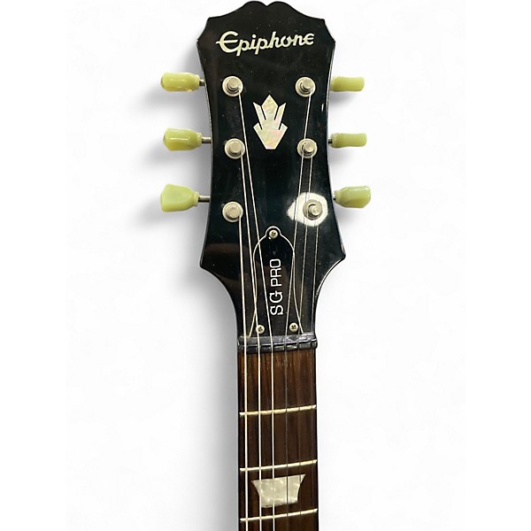 Used Epiphone SG Pro Black Solid Body Electric Guitar