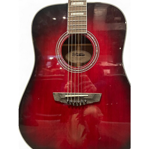 Used D'Angelico Premier Lexington Trans Black Cherry Burst Acoustic Electric Guitar