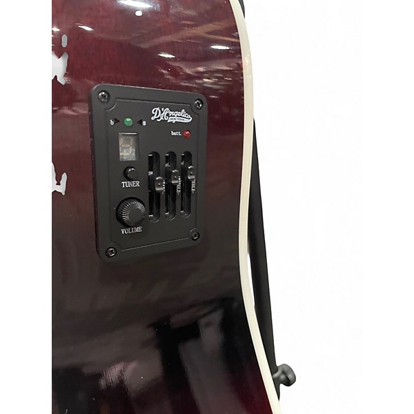 Used D'Angelico Premier Lexington Trans Black Cherry Burst Acoustic Electric Guitar