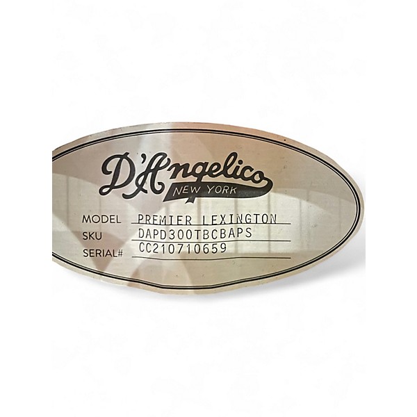 Used D'Angelico Premier Lexington Trans Black Cherry Burst Acoustic Electric Guitar