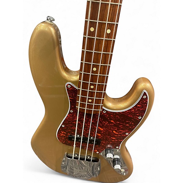 Used Fender Vintera 60s Jazz Bass Firemist Gold Electric Bass Guitar