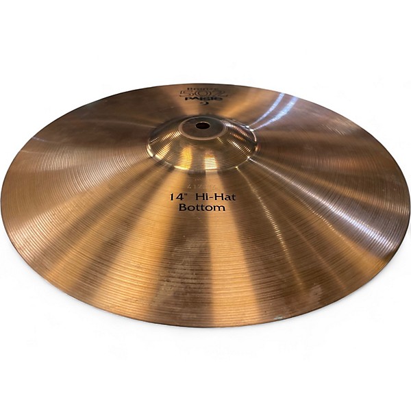 Used Paiste 14in 502 Bronze Hi Hat Pair Cymbal
