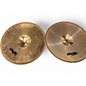 Used Paiste 14in 502 Bronze Hi Hat Pair Cymbal