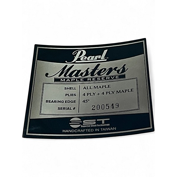 Used Pearl 3 Piece MASTERS MAPLE RESERVE  GRAPE RED SPARKLE Drum Kit