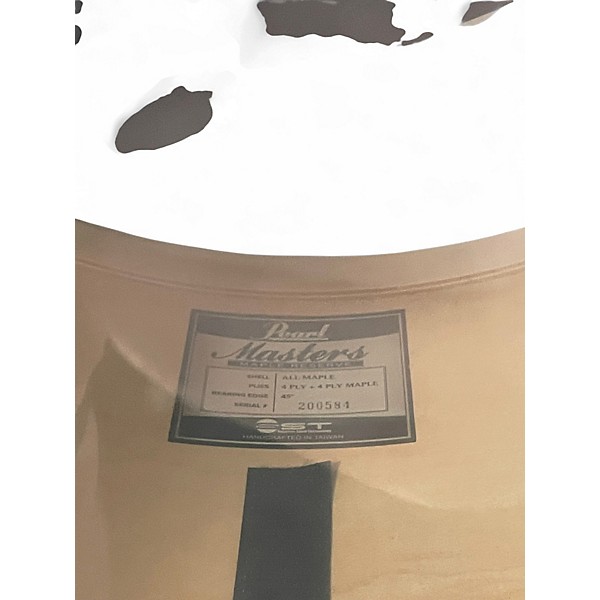 Used Pearl 3 Piece MASTERS MAPLE RESERVE  GRAPE RED SPARKLE Drum Kit