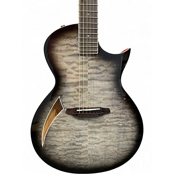 Used ESP LTD TL6 CHARCOAL Acoustic Electric Guitar