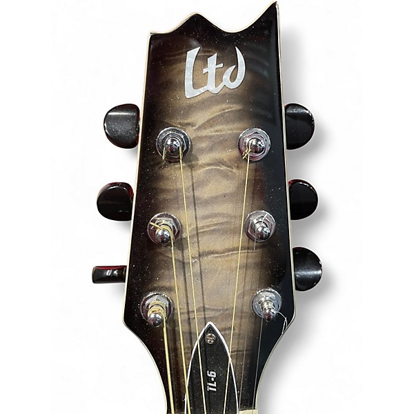 Used ESP LTD TL6 CHARCOAL Acoustic Electric Guitar