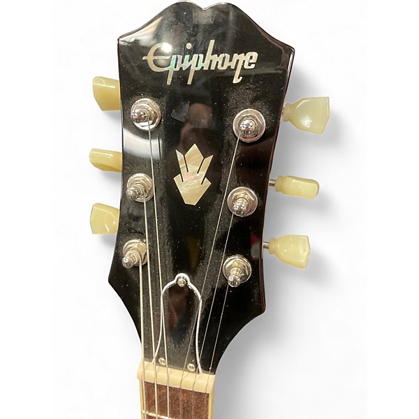 Used Epiphone ES335 Figured Raspberry Tea Burst Hollow Body Electric Guitar