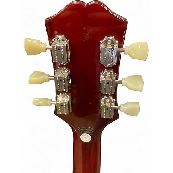 Used Epiphone ES335 Figured Raspberry Tea Burst Hollow Body Electric Guitar