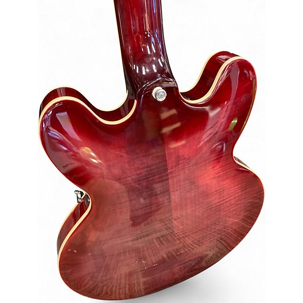 Used Epiphone ES335 Figured Raspberry Tea Burst Hollow Body Electric Guitar