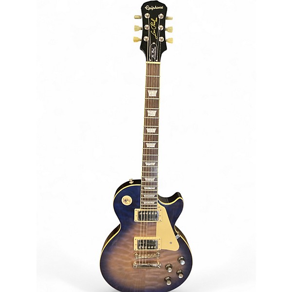 Used Epiphone Les Paul Standard Pro Blue Burst Solid Body Electric Guitar