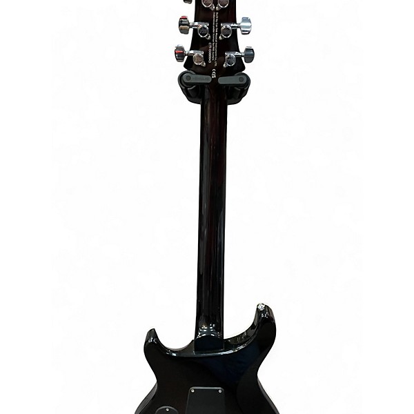 Used PRS SE CUSTOM 24 QUILT TOP BLACK GOLD BURST Solid Body Electric Guitar