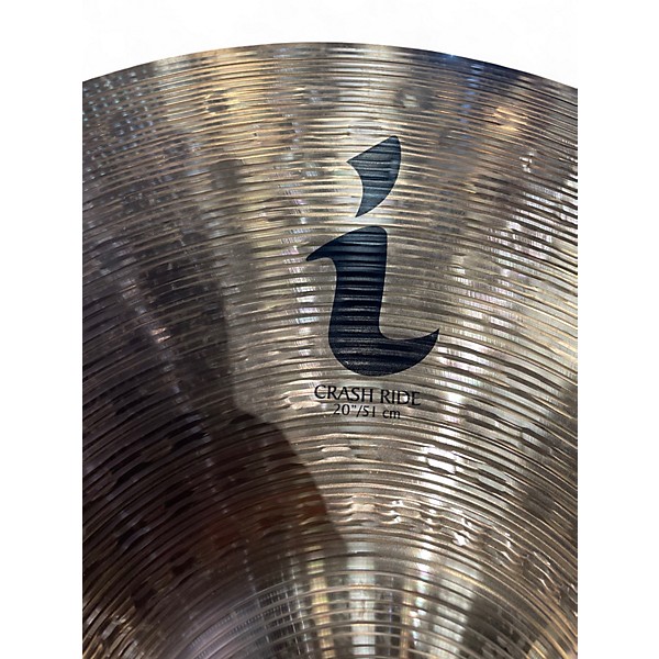 Used Zildjian 20in I CRASH RIDE Cymbal