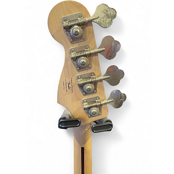 Used Squier Jaguar Bass Black Electric Bass Guitar