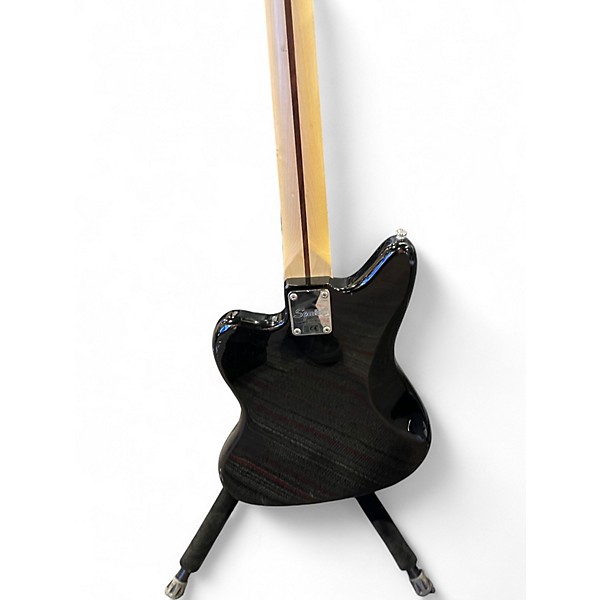 Used Squier Jaguar Bass Black Electric Bass Guitar