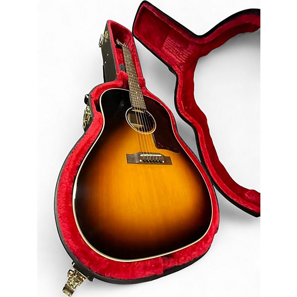 Used 2022 Epiphone  J 45 2 Tone Sunburst Acoustic Electric Guitar